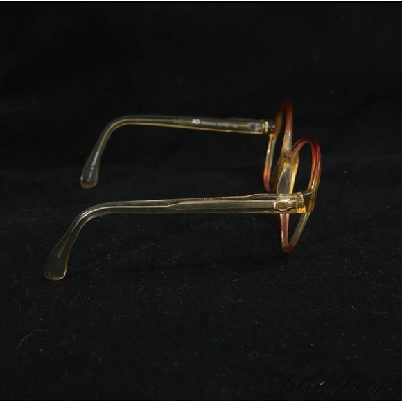 Vintage American Optical Made In West Germany Honey Peach Continental Frames - Picture 4 of 7